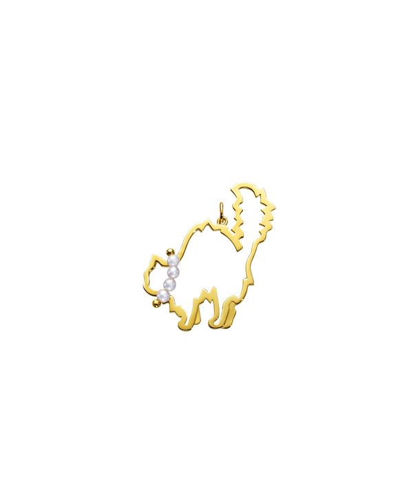 Tasaki pretty in pearls 波斯貓墜飾katy,NTD21,000。